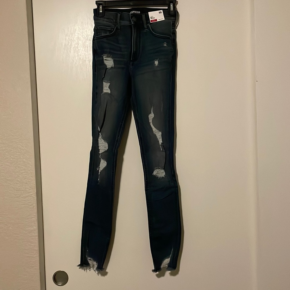 Express ankle high rise jeans
